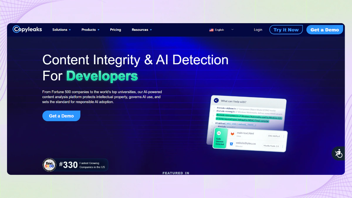 Copyleaks homepage