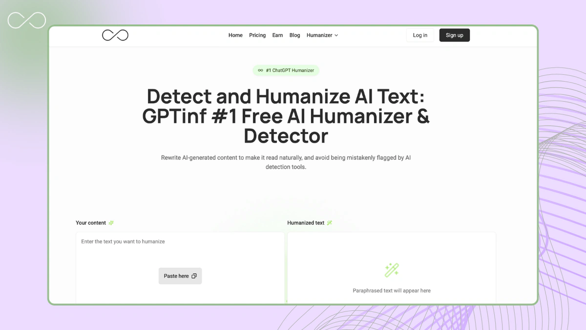 GPTinf - The best Humbot AI Humanizer Alternative