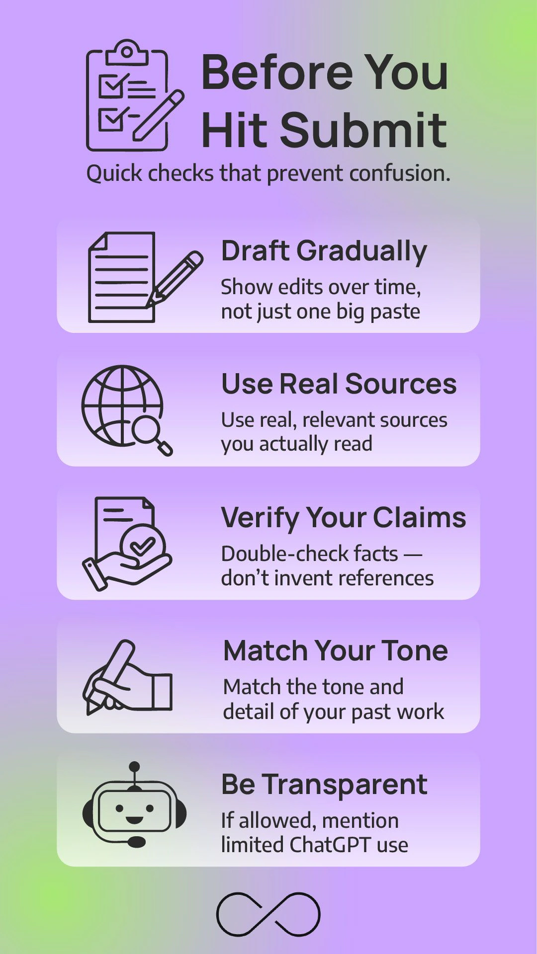 Keep-it-human checklist