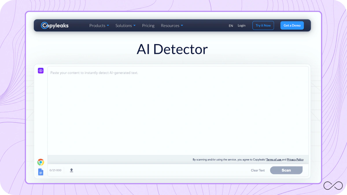 Copyleaks - Alternative to Sapling AI Detector