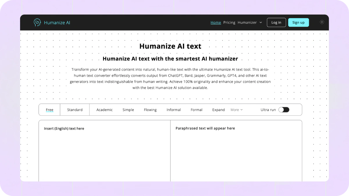 Wordtune Alternative - HumanizeAI.pro